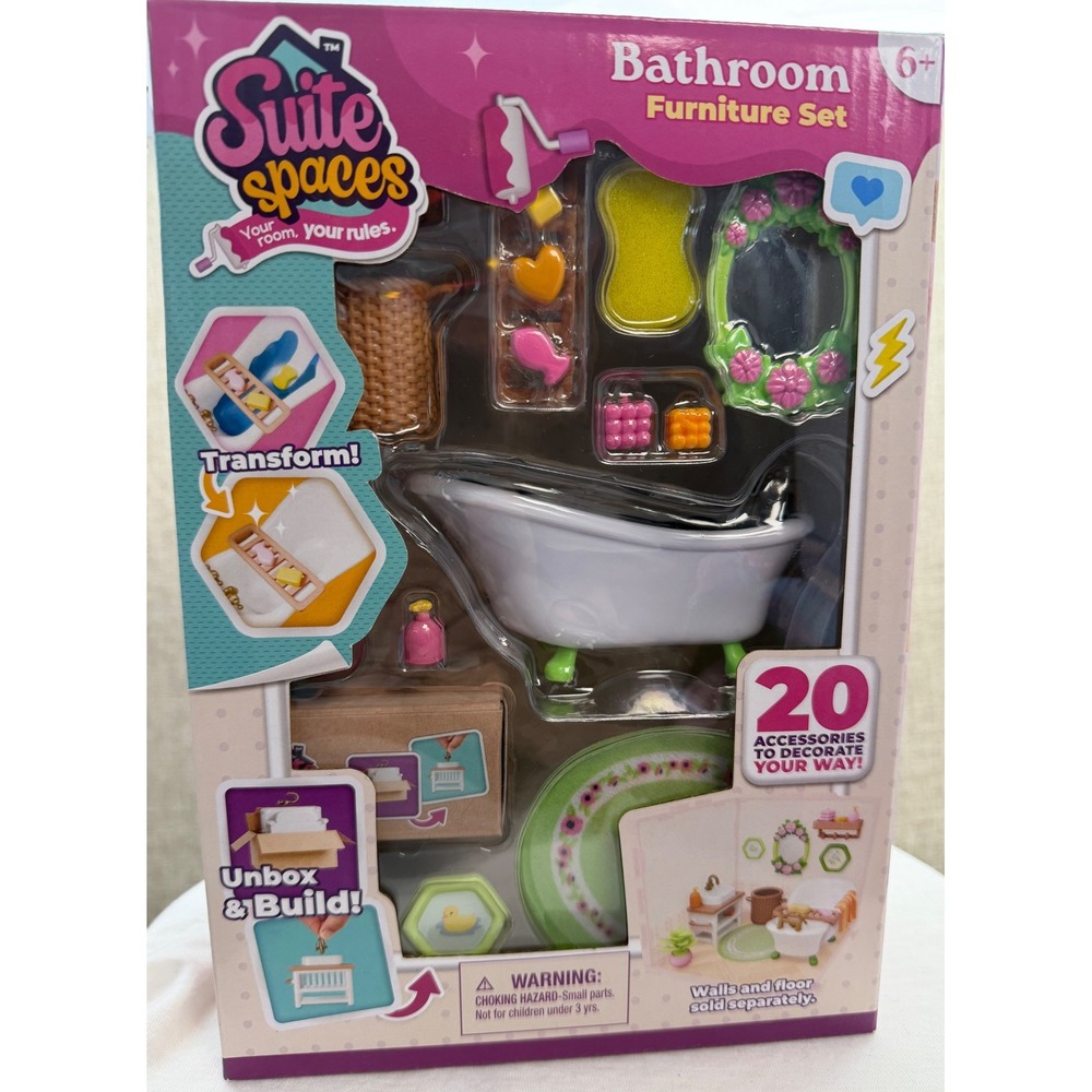 Suite Spaces Bathroom Furniture Set Goliath 20 Piece Miniature Playset 933730